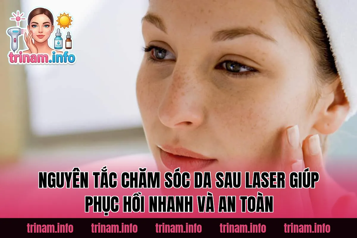 Nguyên tắc chăm sóc da sau laser giúp phục hồi nhanh và an toàn