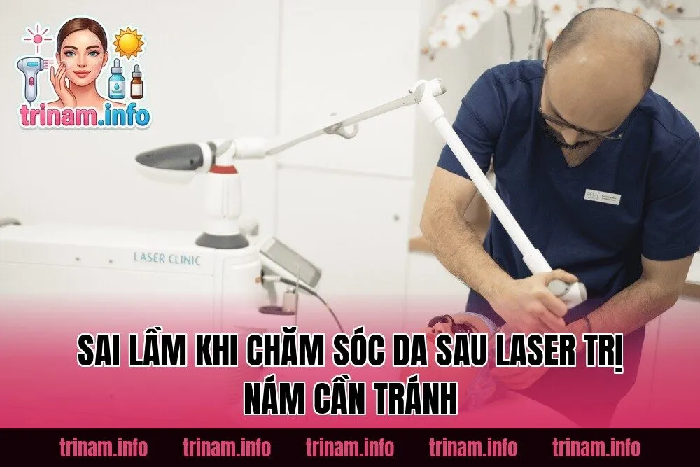Sai lầm khi chăm sóc da sau laser trị nám cần tránh