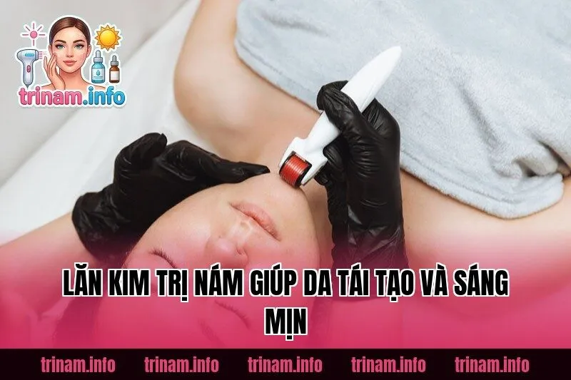 Lăn Kim Trị Nám Giúp Da Tái Tạo Và Sáng Mịn