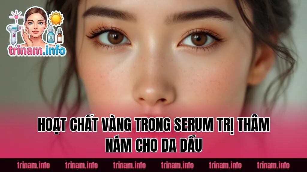 Hoạt chất vàng trong serum trị thâm nám cho da dầu