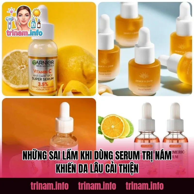 Những sai lầm khi dùng serum trị nám khiến da lâu cải thiện