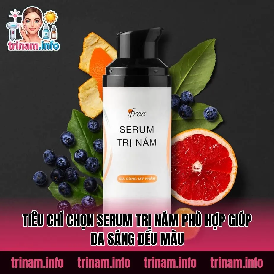 Tiêu chí chọn serum trị nám phù hợp giúp da sáng đều màu