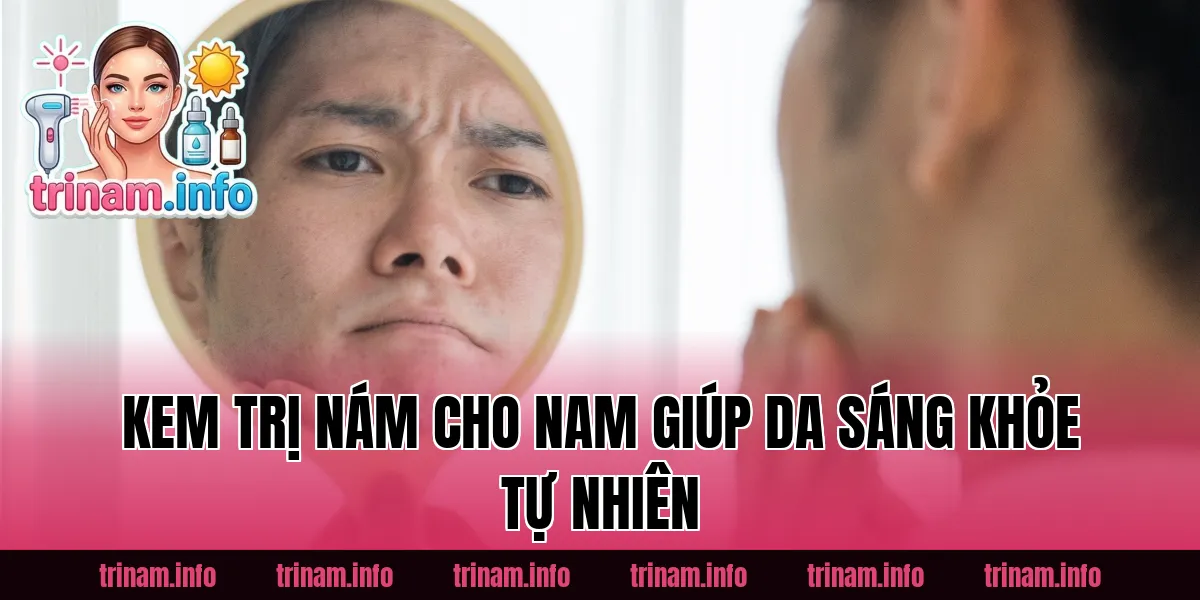 Kem Trị Nám Cho Nam Giúp Da Sáng Khỏe Tự Nhiên